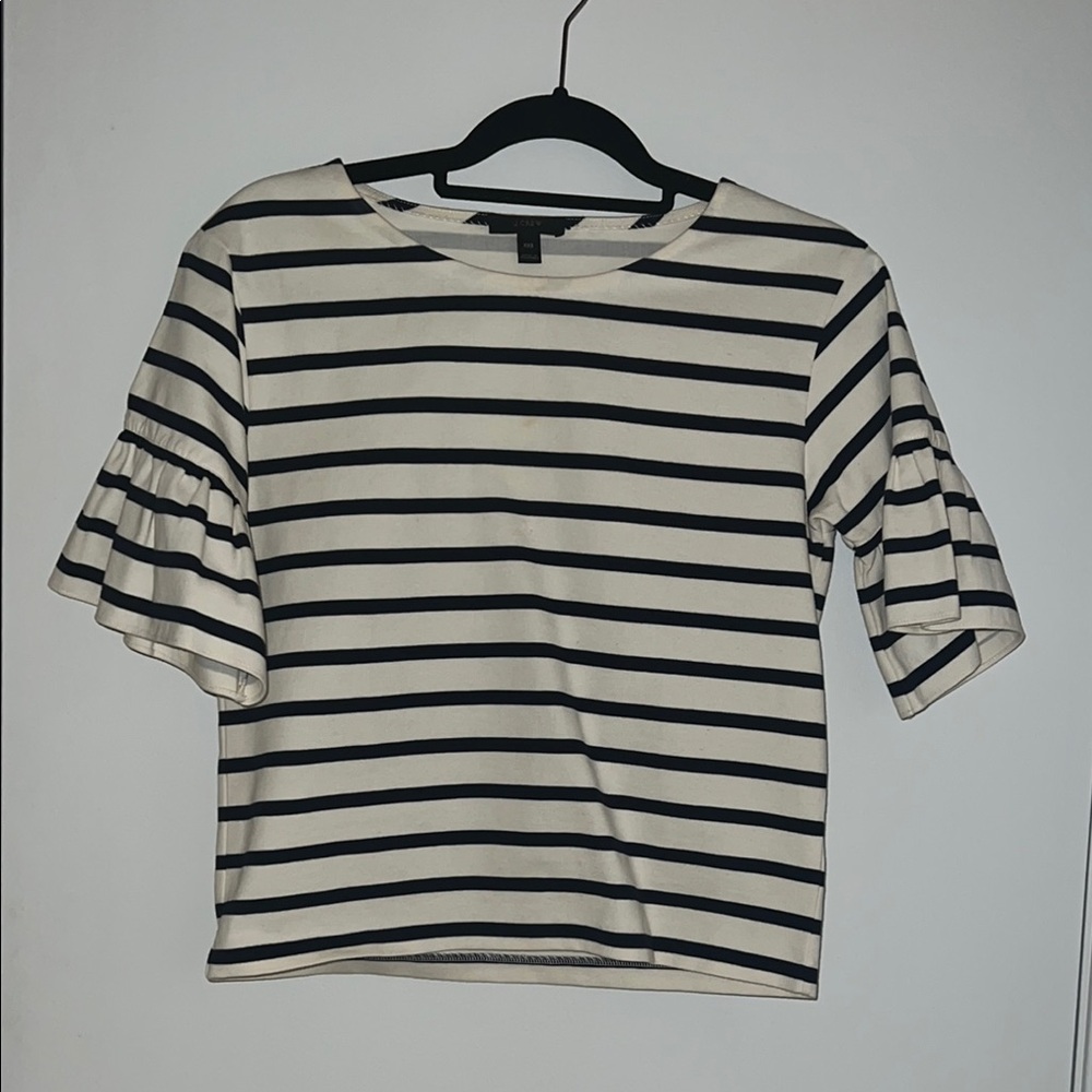 Striped Black and White Top